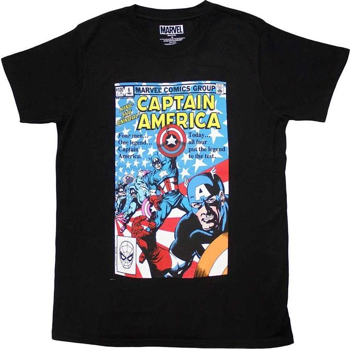 Image du produit - T-shirt MANY CAPTAIN AMERICAS - Adulte (S)
