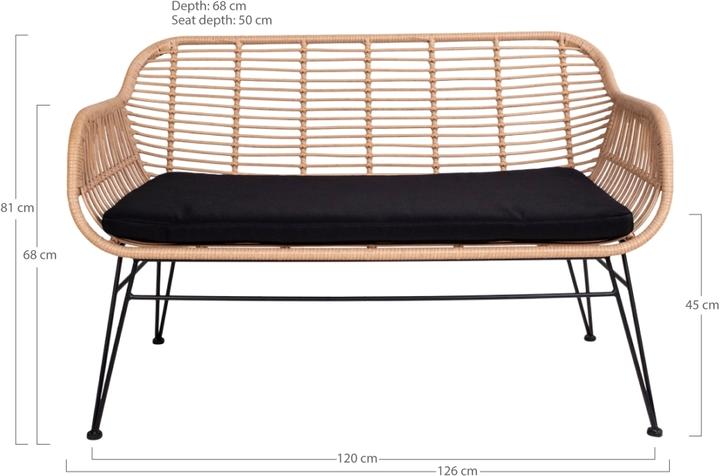 Produktbild House Nordic Trieste Sofa Stahl