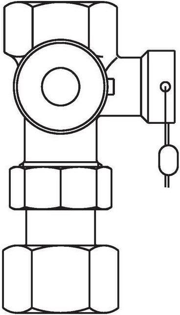 Actual product image Oventrop OV Cap valve Expa-Con PN 10 MS DN 25 Rp 1inch for units from 80