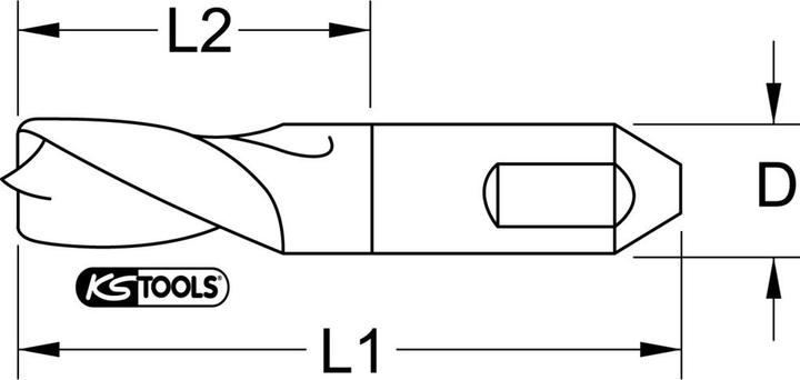 Actual product image KS Tools HSS-G Twist Drill (9.6 millimetres)