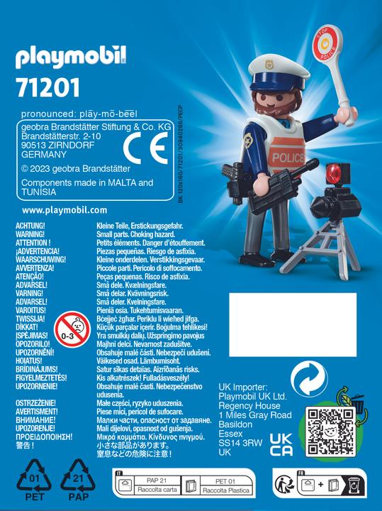 Actual product image Playmobil 71201 Traffic policeman (71201)