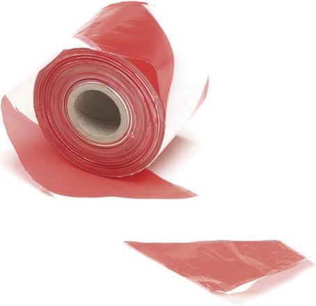Produktbild Velleman ABSPERRBAND - ROT/WEIss - 250 m