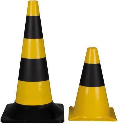 Actual product image Velleman YELLOW/BLACK CONE - 50 cm