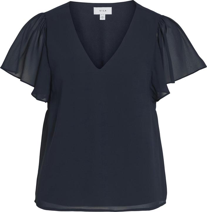 Actual product image Vila Short-sleeved top with V-neck (40)