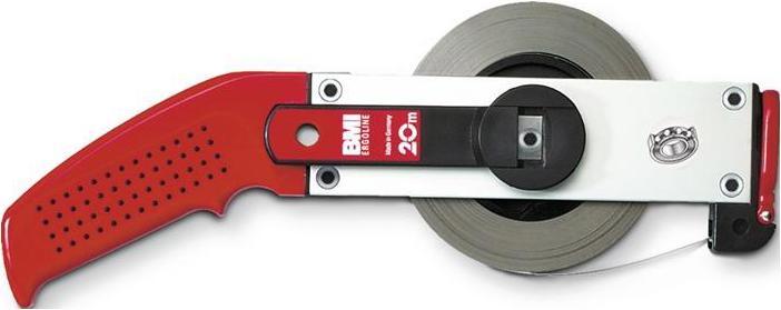 BMI Rahmenbandmass ERGOLINE Länge 50 m Bandbreite 13 mm A mm/cm EG II Aluminium weiss Stahlmassband (cm, mm)