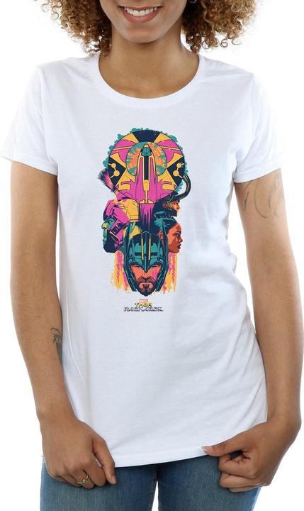 Actual product image Womens/Ladies Thor Ragnarok Character Totem Cotton T-Shirt (L)