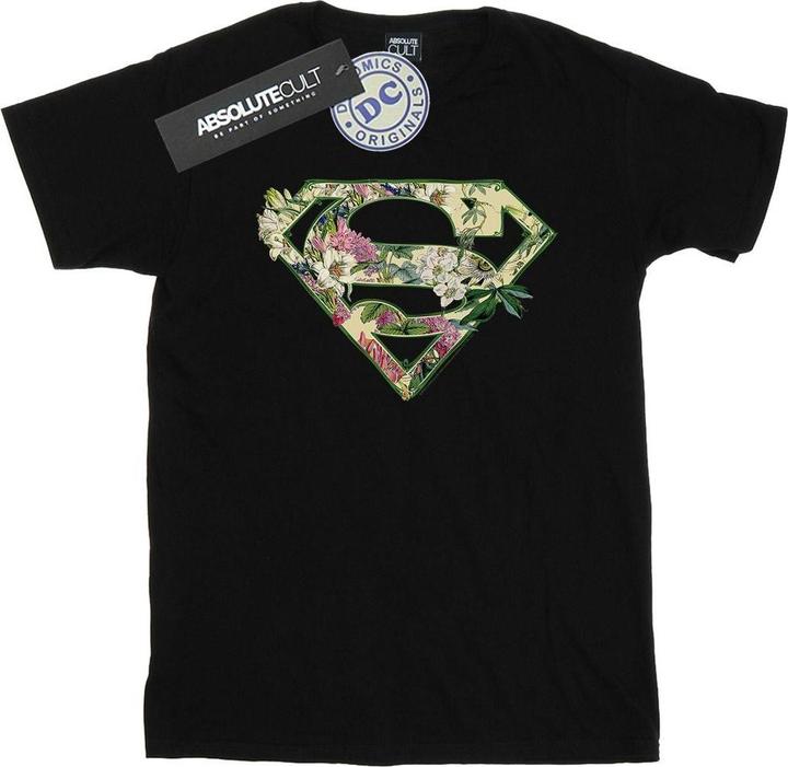Supergirl Floral Shield TShirt