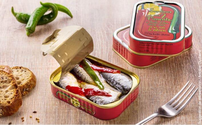 Actual product image la belle-iloise Sardines "2 chilis (115 g)