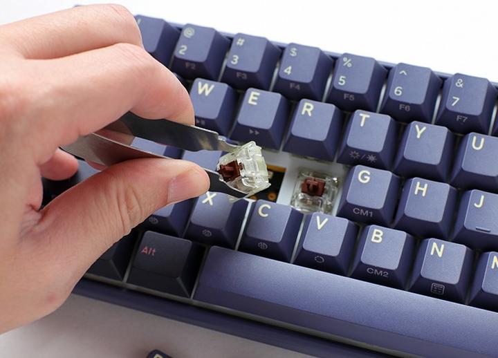 Image du produit Ducky One 3 Cosmic Blue Mini Gaming Keyboard, RGB LED - MX-Speed-Silver (DE, Filaire)