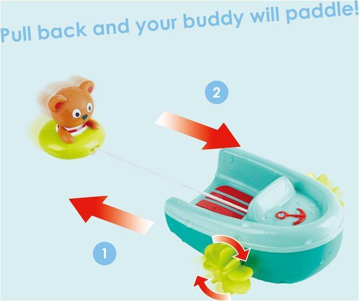 Image du produit Hape Bateau pneumatique avec moteur à friction