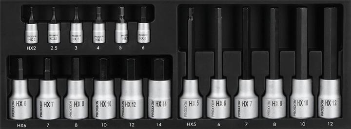 Immagine prodotto Proxxon Set di chiavi a bussola (2.5/8", 10 mm, 7 mm, 12 mm, 6 mm)