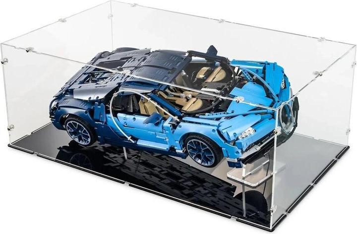Produktbild iDisplayit Acryl-Display XL für LEGO® 42083 Bugatti Chiron (mit schwarzem Boden)