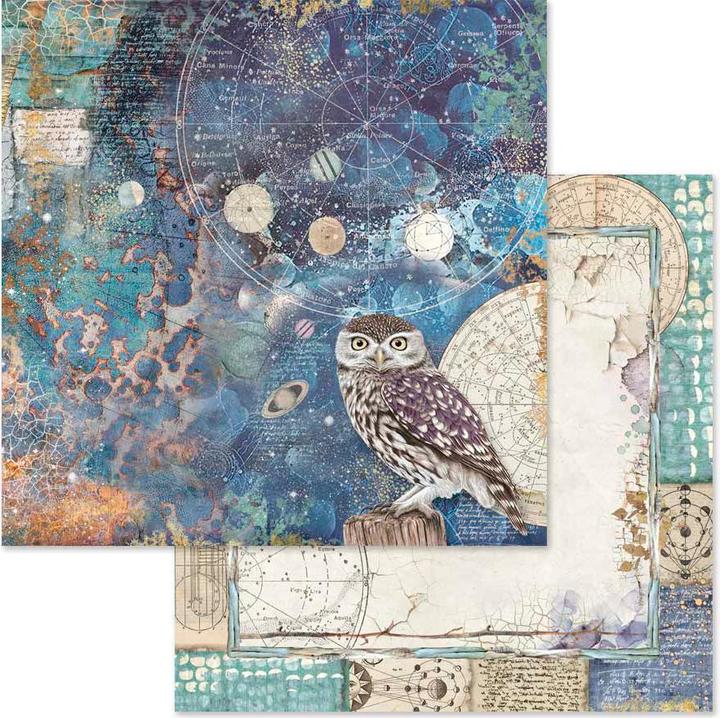 Image du produit Stamperia Bloc de scrapbooking "Cosmos", 10 feuilles, 30,5 x 30,5 cm (190 g/m², 10 x)