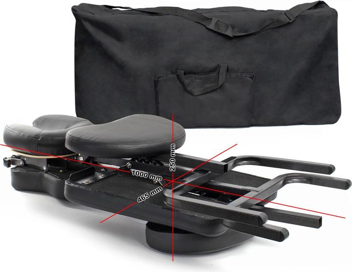 Immagine prodotto Wiltec Sedia da massaggio Toboli pieghevole 120 kg sedia mobile per tatuaggi sedia portatile per
