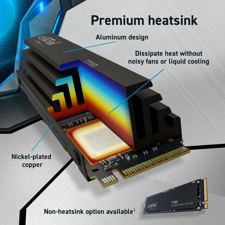 Produktbild Crucial T700 (2000 GB, M.2 2280)