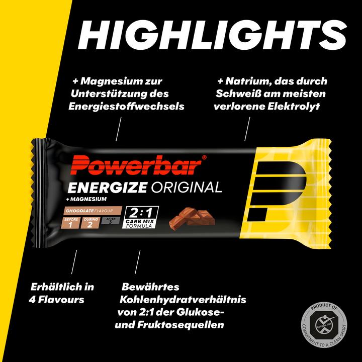 Produktbild Powerbar Energize Original (Schokolade, 15 Stk., 900 g)