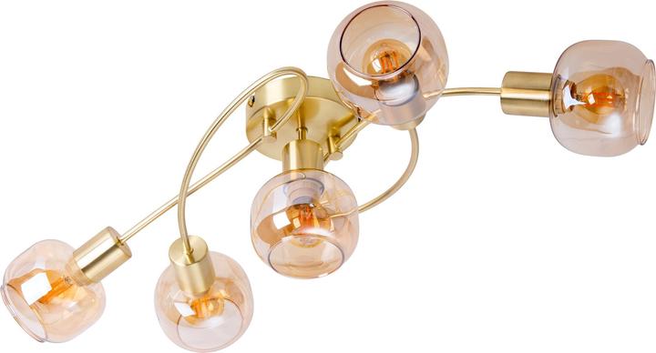 Actual product image Näve 5 spot ceiling light Libby brass (E14)