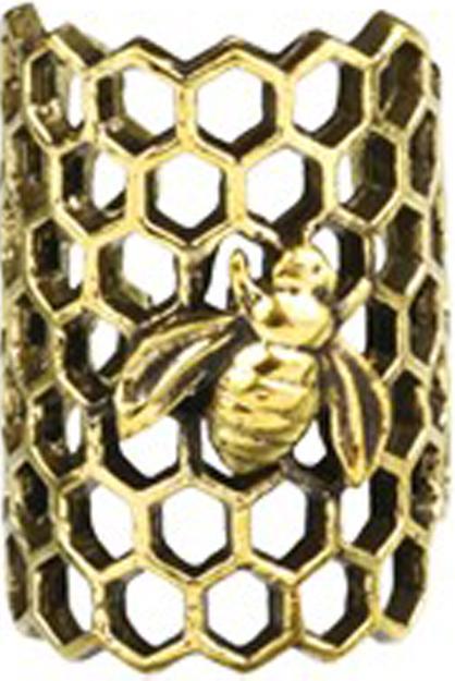 Produktbild Star Piercing Ear Cuff vergoldet Bienenwabe (Messing)
