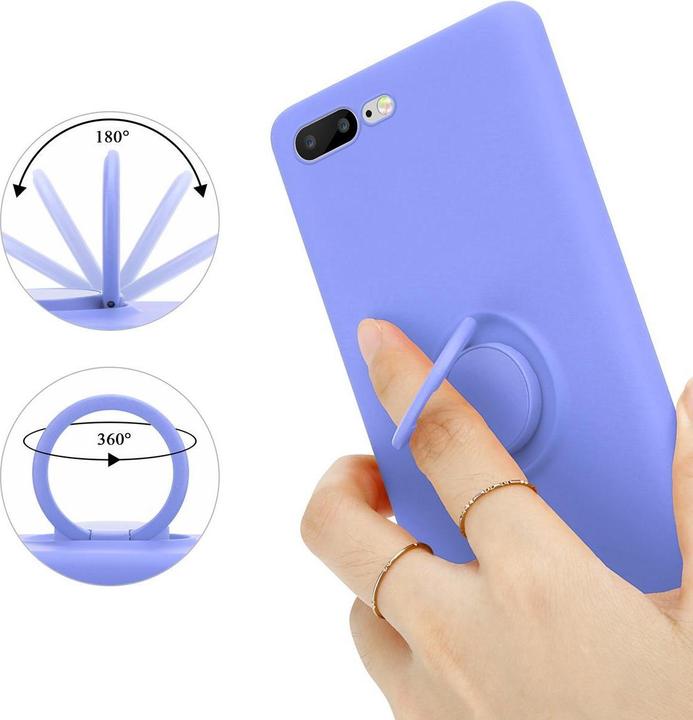 Productafbeelding Cadorabo TPU Vloeibare Ring Silicone Hoesje (Apple iPhone 7 Plus, Apple iPhone 7s Plus)