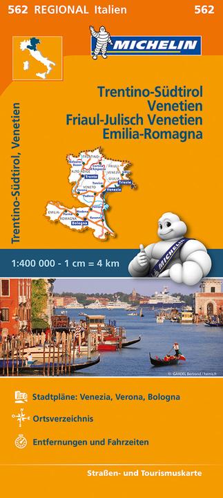 Image du produit Carte Michelin Trentin-Haut-Adige,Vénétie