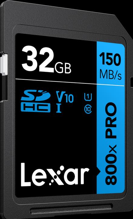 Actual product image Lexar MEMORY SDHC 32GB UHS-I/LSD0800P032G-BNNNG (32 GB, SDHC, U1, UHS-I)