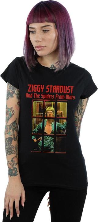 Actual product image David Bowie Womens/Ladies Ziggy Stardust Spider Cotton T-Shirt (M)