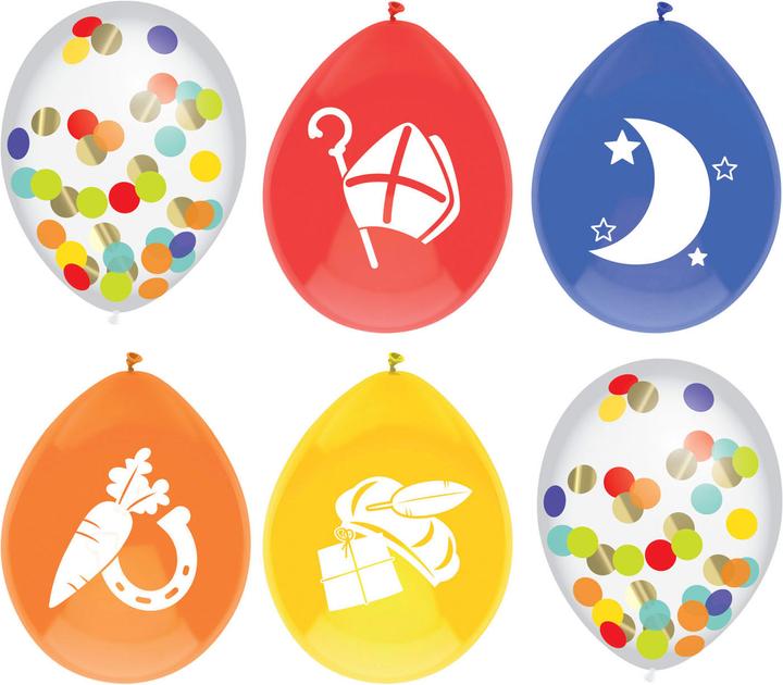 Produktbild Haza Witbaard Ballonmix Sint, 6St. (6 x)