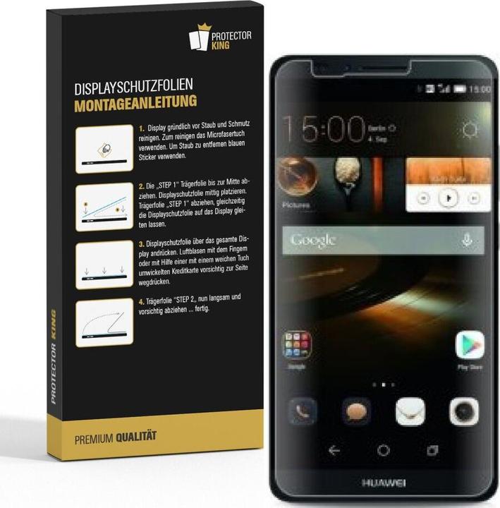 Produktbild Protectorking 2x Displayschutzfolie matt Anti-Reflex entspiegelt (2 Stück, Huawei Ascend Mate 7)