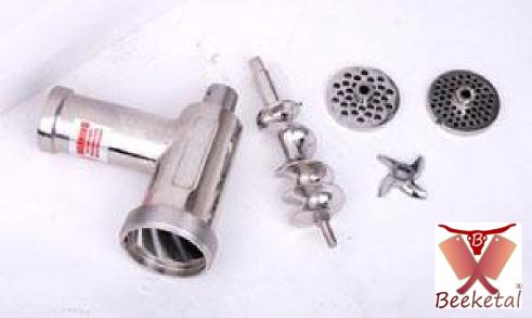 Actual product image Beeketal Meat Grinder Sausage Filler 80kg Complete Stainless Steel