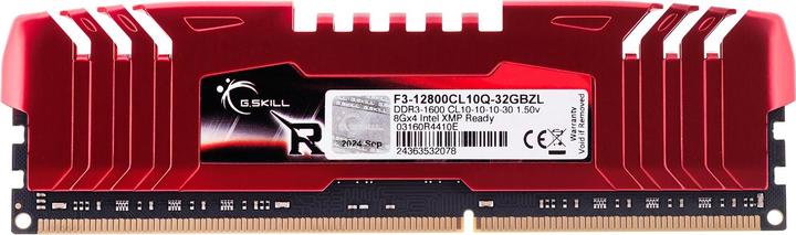 Actual product image G.Skill DDR3-1600 CL10 RipjawsZ memory module GB (4 x 8GB, 1600 MHz, DDR3-RAM, DIMM)