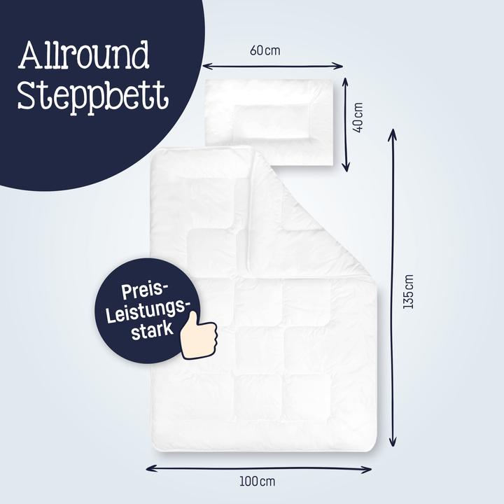 Image du produit Julius Zöllner Couette + oreiller, Hygiena (80x80 cm/ 40x35 cm) (100 x 135 cm, 80 x 80 cm)