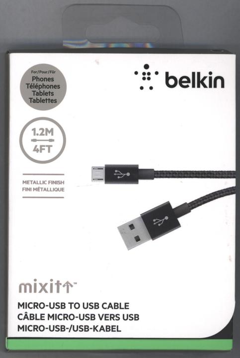 Produktbild Belkin MIXIT Metallic Micro-USB (1.20 m, USB 2.0)