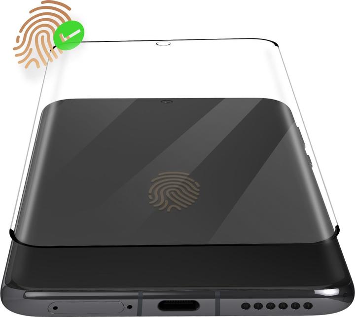 Actual product image Avizar Ceramic glass with black rim (1 Piece, Huawei P60 Pro)