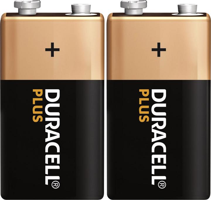 Actual product image Duracell Plus Power (2 pcs., 9V Block, 580 mAh)