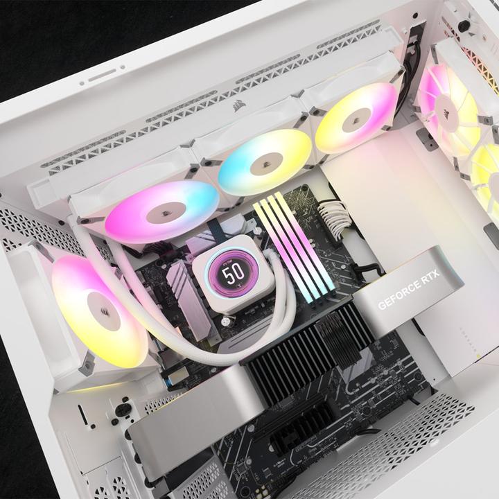 Actual product image Corsair CPC iCUE H150i ELITE LCD XT White