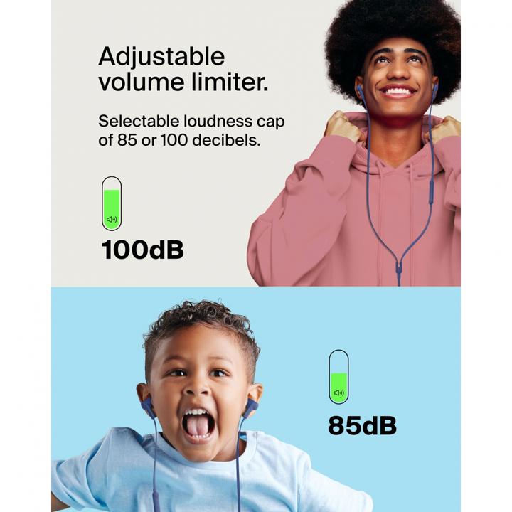 Actual product image Belkin Rockstar in-ear headphones cable, USB-C, blue G3H0002hqBLV2 (No noise cancelling, Cable)