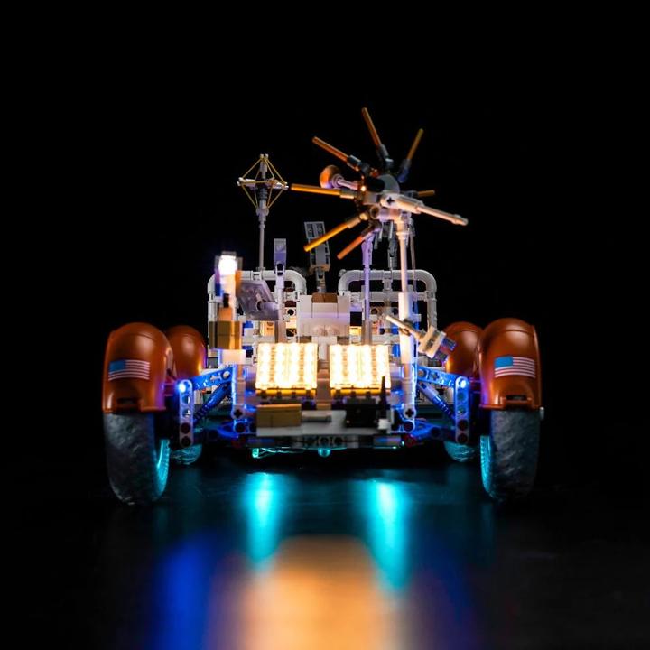 Actual product image BrickBling LED light set for LEGO - NASA: Apollo Lunar Roving Vehicle - LRV (42182) incl. remote control