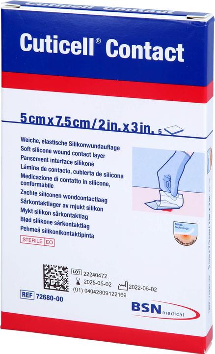 Produktbild BSN Contact Silikonwundauflage 5x7.5cm (5 x)