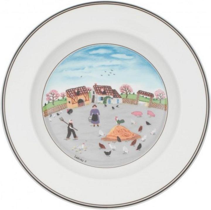 Suppenteller Hühnerhof Design Naif (1 x, 21 cm)