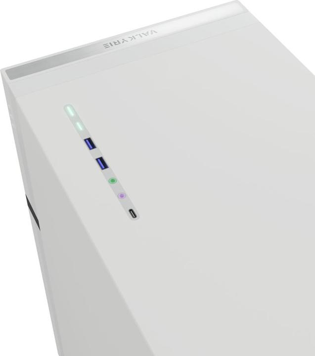 Actual product image Valkyrie VK02 Lite White (Mini-ITX, ATX, ITX, mATX)