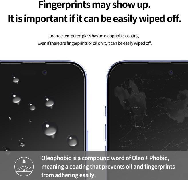 Produktbild Araree CLASS Panzer Glas Displayschutz Easy Install Kit (1 Stück, Apple iPhone 16 Pro)