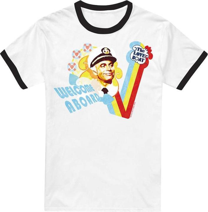 Actual product image The Love Boat Unisex Adult Welcome Aboard T-Shirt (XXL)