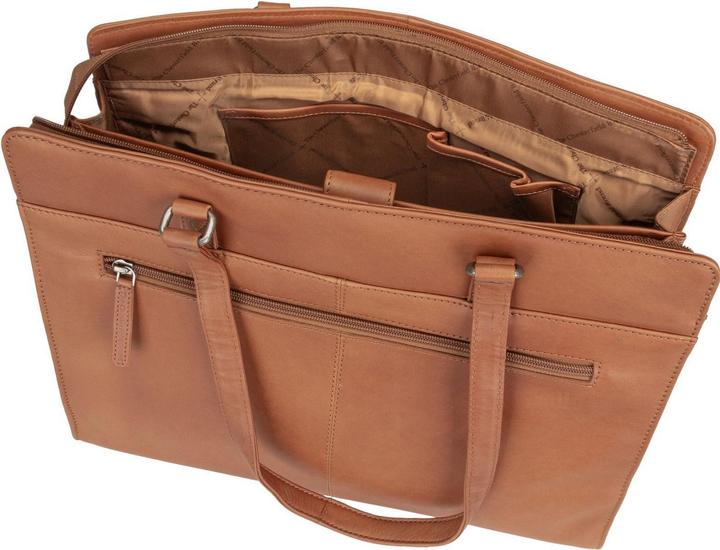 Actual product image The Chesterfield Brand Fidenza leather shoulder bag 40 cm laptop compartment (20 l)