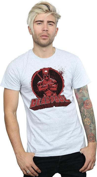 Immagine prodotto Deadpool Maglietta Uomo Arms Crossed Logo (XXL)