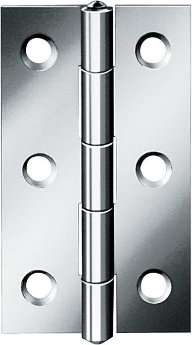 Produktbild Vormann Scharnier Höhe 70 mm Breite 38 mm Stärke 1,4 mm Stahl blau verzinkt gerollt, schmal