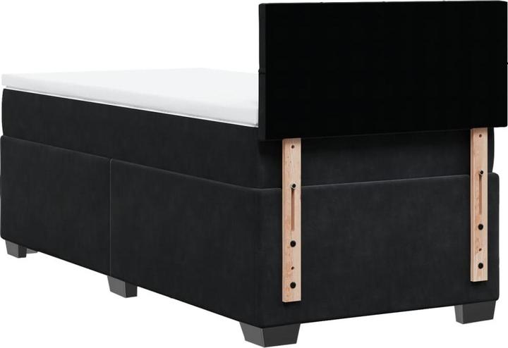 Actual product image VidaXL Bo x sprung bed with mattress 90 x 190 cm velvet (90 x 190 cm, 90 x 190 cm)