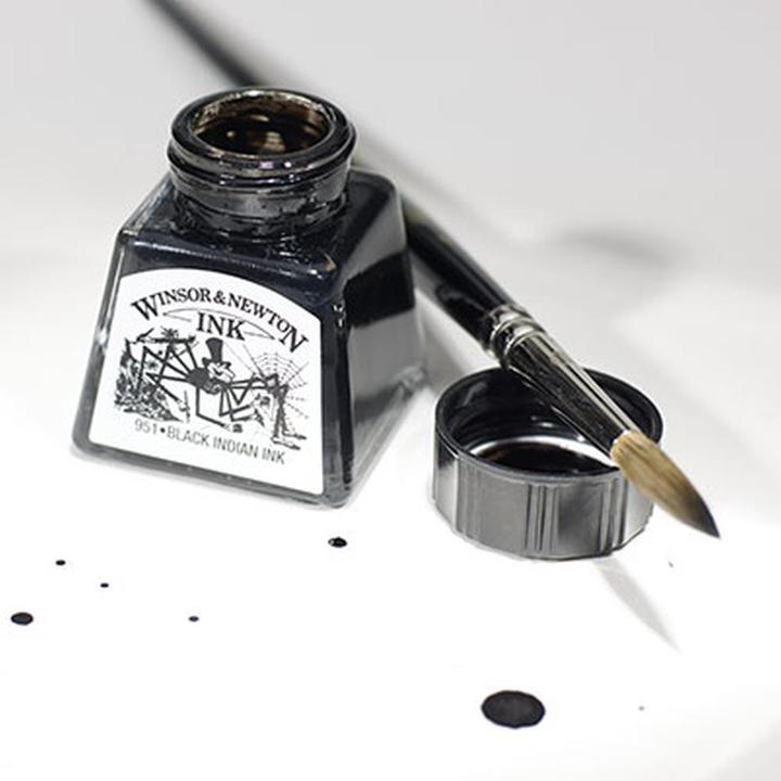 Actual product image Winsor & Newton 94376905311 (Marker Refill Ink, Black, 14 mm)