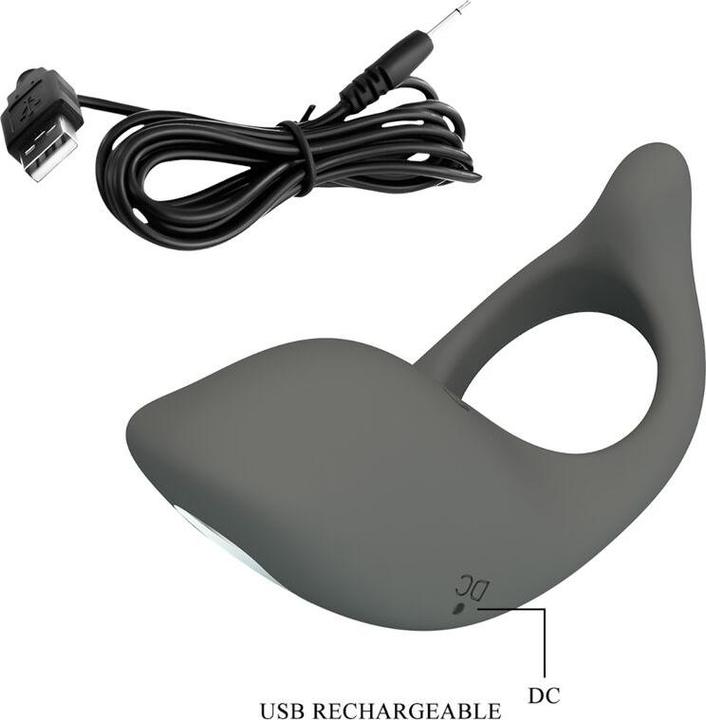 Actual product image Pretty Love - Gemma Vibratorring Mit Memory-Grau