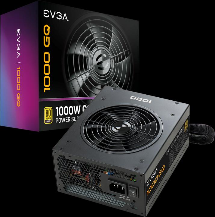 Actual product image EVGA Power supply 1000 GQ 1000 W, 80 PLUS Gold, fully modular (1000 W)