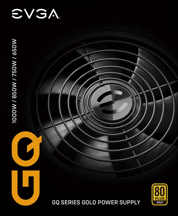 Actual product image EVGA Power supply 1000 GQ 1000 W, 80 PLUS Gold, fully modular (1000 W)